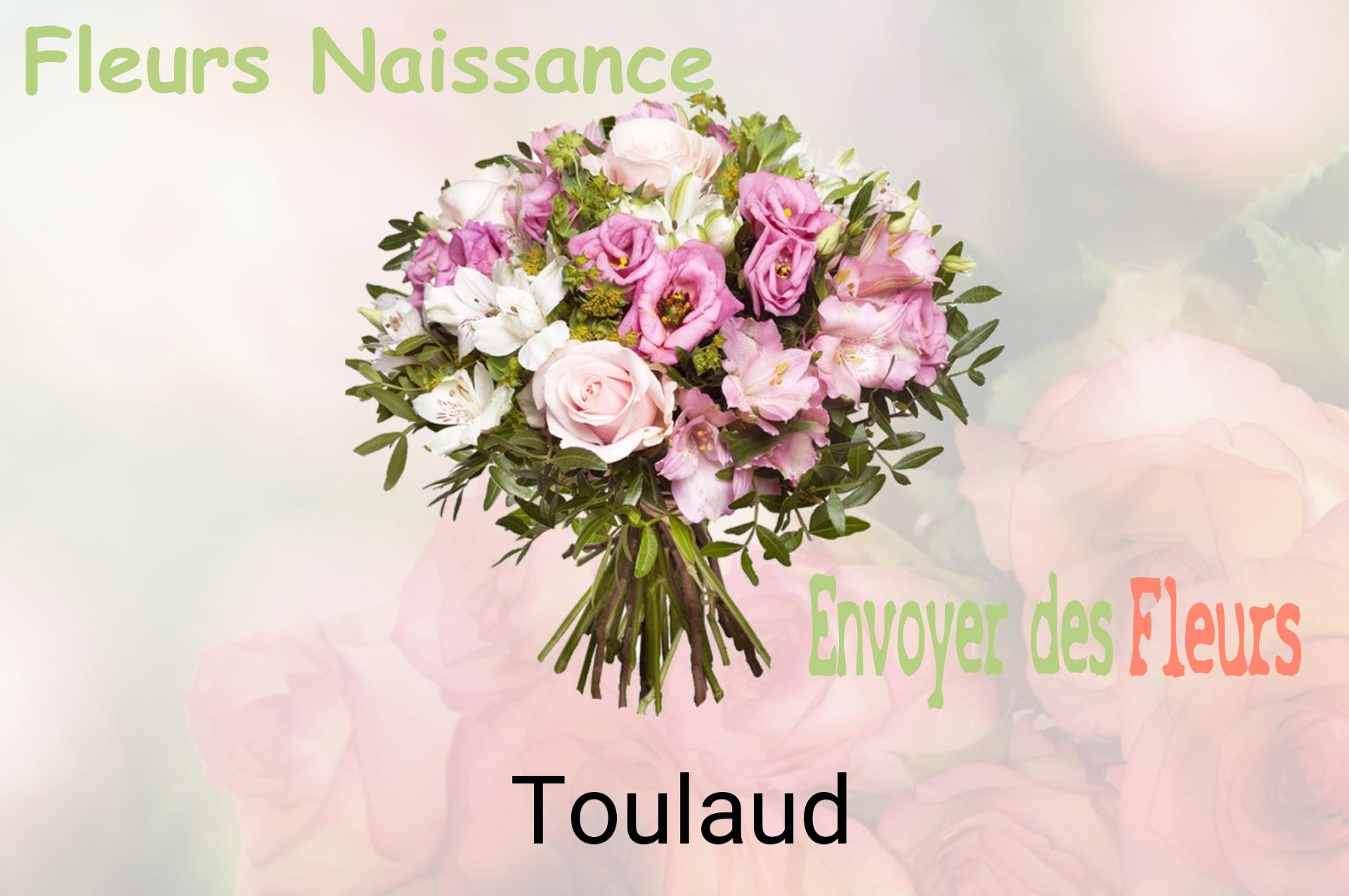 Bouquet de fleurs de naissance livré à Toulaud